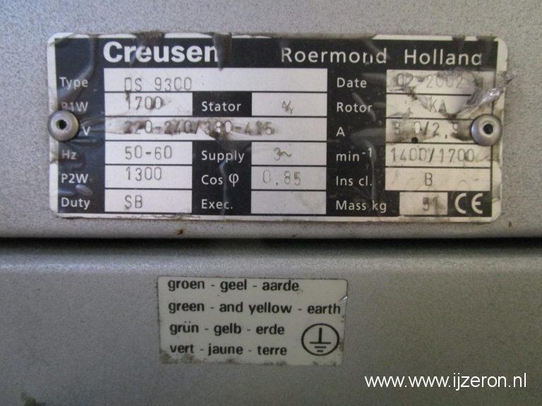 Creusen slijpmachine