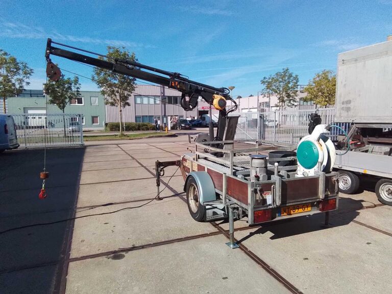 Aanhanger met kraan